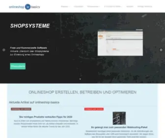 Onlineshop-Basics.de(Das Magazin für Onlineshop) Screenshot