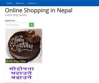 Onlineshoppinginnepal.com(Blog for Online shopping in Nepal) Screenshot