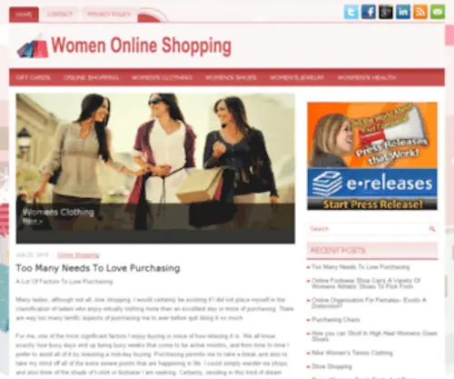 Onlineshoppingwomen.com(Onlineshoppingwomen) Screenshot