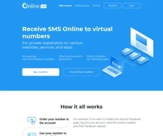 Onlinesim.io(Online phone service for receiving virtual SMS to virtual SIM) Screenshot