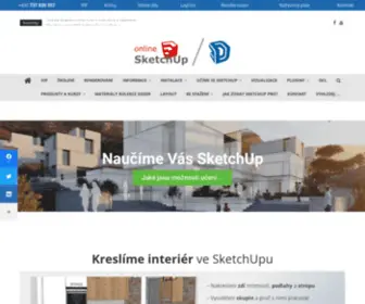 Onlinesketchup.cz(Online SketchUp (neboli)) Screenshot