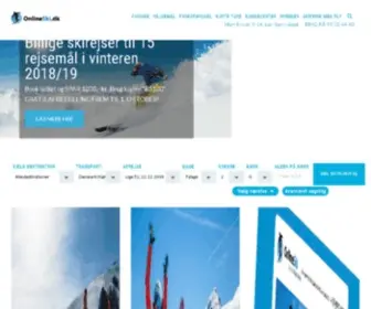 Onlineski.dk(Billig skiferie 2020/2021) Screenshot