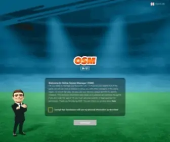 Onlinesoccermanager.com(Online Soccer Manager (OSM)) Screenshot