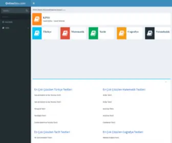 Onlinesoru.com(Online Test Sitesi) Screenshot
