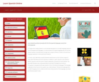 Onlinespanish.org(Learn Spanish Online) Screenshot