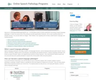 Onlinespeechpathologyprograms.net(Online Speech Pathology Programs) Screenshot