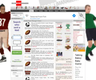 Onlinesportmanagers.com(Online Sport Manager Games) Screenshot