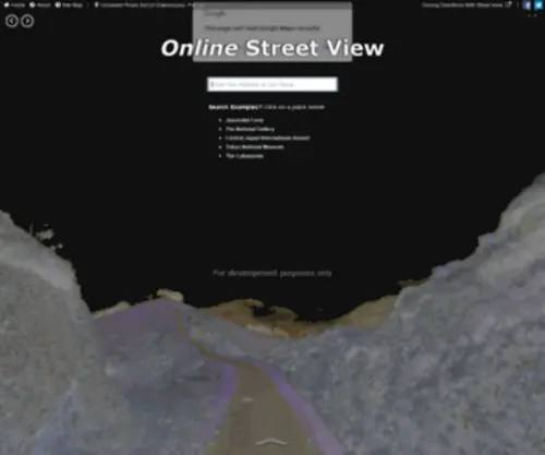 Onlinestreetview.com(Online Street View) Screenshot