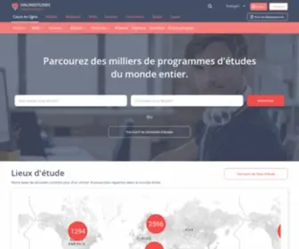 Onlinestudies.fr(Onlinestudies Frontpage) Screenshot