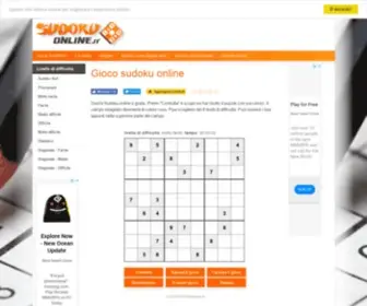 Onlinesudoku.it(Sudoku Online) Screenshot