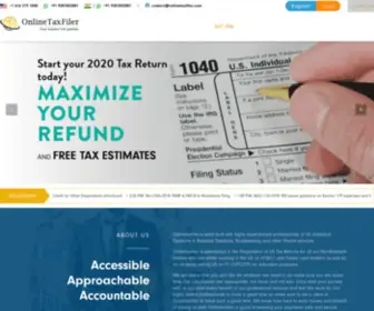 Onlinetaxfiler.com(Best us tax filing company) Screenshot