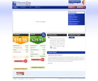 Onlinetaxpros.com(Online Taxes) Screenshot