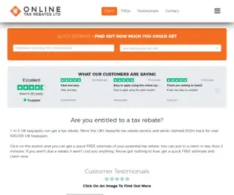 Onlinetaxrebates.co.uk(Online Tax Rebates) Screenshot