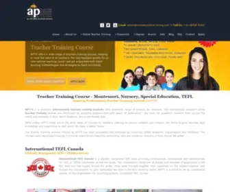 Onlineteacherstraining.com(Online Teacher Training Institute) Screenshot