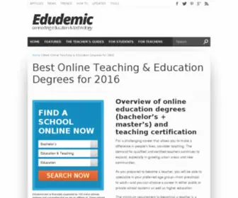 Onlineteachingdegree.com(The Best Online Teaching Degree Resource) Screenshot