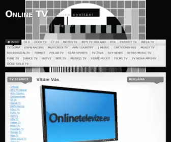 Onlinetelevize.eu(Domain registered at alldomains.hosting) Screenshot