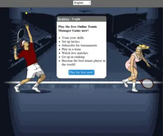 Onlinetennismanager.org(Online Tennis Manager Game) Screenshot