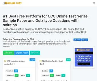 Onlinetestccc.com(Free Online Test for CCC) Screenshot