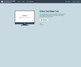 Onlinetestmaker.net(A simple and free tool) Screenshot