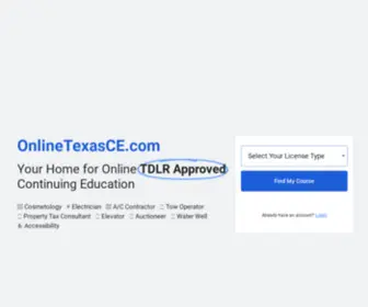 Onlinetexasce.com(Online Continuing Education) Screenshot