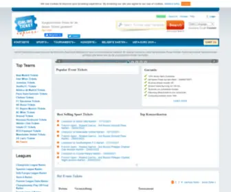 Onlineticketexpress.de(Online Ticket Express) Screenshot