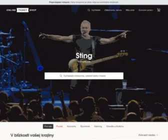 Onlineticketshop.sk(Vstupenky na koncerty) Screenshot