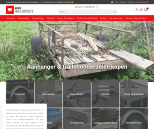 Onlinetrailerparts.nl(Aanhanger en trailer onderdelen) Screenshot