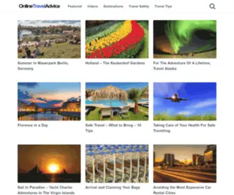 Onlinetraveladvice.com(Travel Site) Screenshot