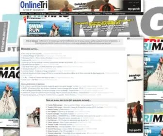 Onlinetri.com(Le site #1 du Triathlon) Screenshot