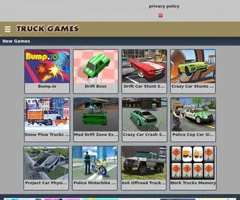 Onlinetruckgames.net(Truck Games for Kids) Screenshot