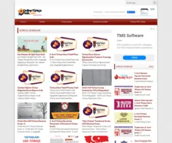 Onlineturkcetest.com(Online Türkçe Testi) Screenshot