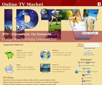 OnlinetvMarket.com(Online IPTV Without borders) Screenshot