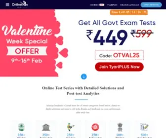 Onlinetyari.com(Best Online Test Preparation in India) Screenshot