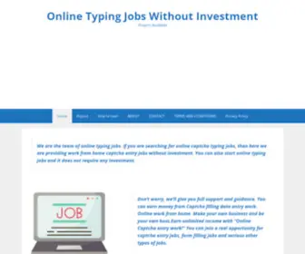 Onlinetypingjobs.net(Online Typing Jobs Without Investment) Screenshot