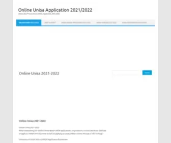 Onlineunisaapplication.com(Unisa Online Application 2021/www.unisa.ac.za online) Screenshot