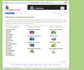 Onlineunitconversion.com(Unit Conversion) Screenshot