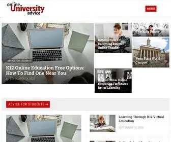 Onlineuniversityadvice.com(Online University Advice) Screenshot