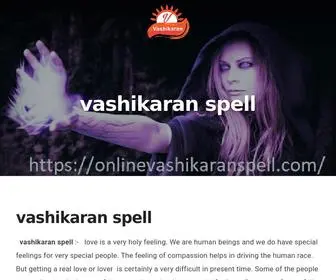 Onlinevashikaranspell.com(Online vashikaran spell) Screenshot