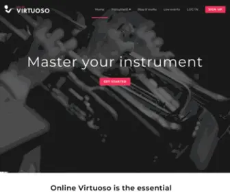 Onlinevirtuoso.com(Master your instrument) Screenshot