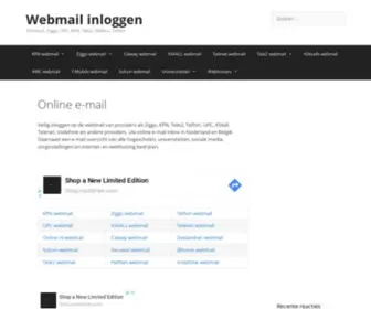 Onlinewebmailinloggen.nl(Webmail inloggen) Screenshot
