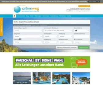 Onlineweg.de(Urlaub & Reisen mit persönlicher Beratung buchen bei onlineweg) Screenshot
