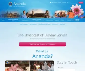 Onlinewithananda.org(A Worldwide Movement to Help You Find Joy Within Yourself) Screenshot