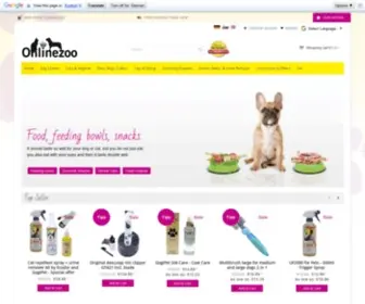 Onlinezoo.eu(Dog grooming supplies) Screenshot