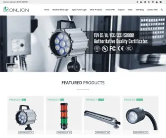 Onlion88.com(China leading manufacturer of LED tower light and machine light) Screenshot