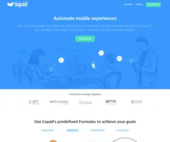 Onliquid.com(Automate mobile experiences) Screenshot