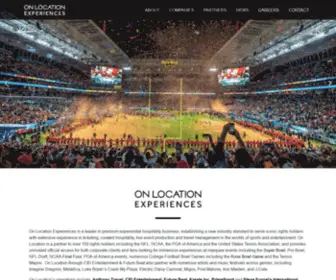 Onlocationexp.com(On Location Experiences) Screenshot