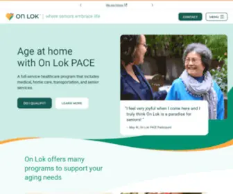 Onlok.org(Lifeways PACE Senior Care) Screenshot