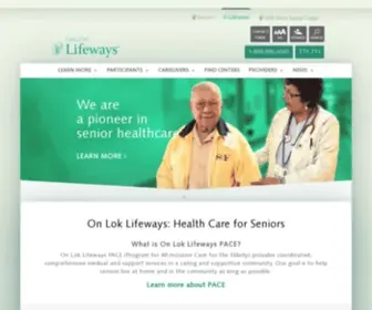 Onloklifeways.org(On Lok PACE Program) Screenshot