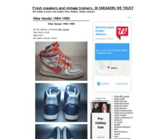 Only-Sneakers.ru(Fresh sneakers and vintage trainers) Screenshot