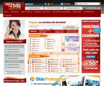 Only10.com(Registro de Dominios y Web Hosting) Screenshot